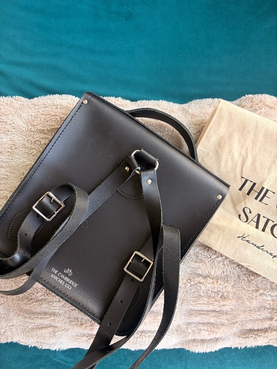 Cambridge Satchel Portrait Small Backpack - Black Leather main image 10